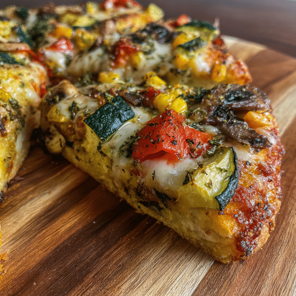 Air Fryer Veggie Pizza