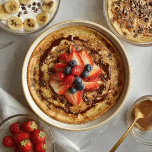 Baked Protein Pancake Bowl