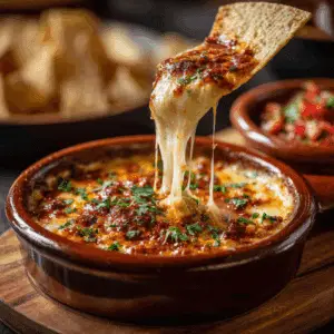 Cheesy Chorizo Queso Fundido Dip