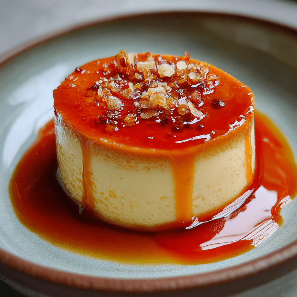 Eggless Caramel Custard