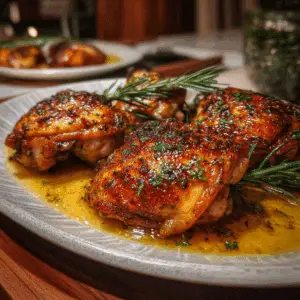 Lemon Paprika Roast Chicken Thighs