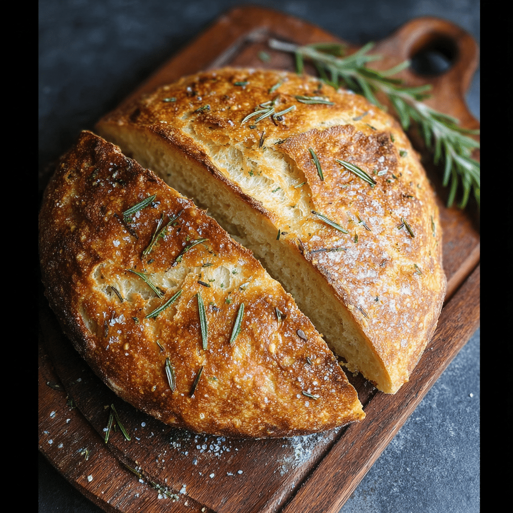 No Knead Rosemary Bread