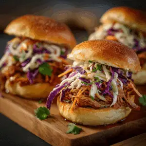 Pulled Pork Sliders with Slaw