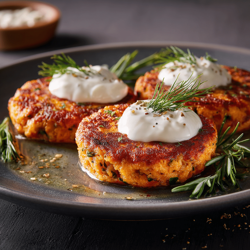 Salmon Patties with Greek Yogurt