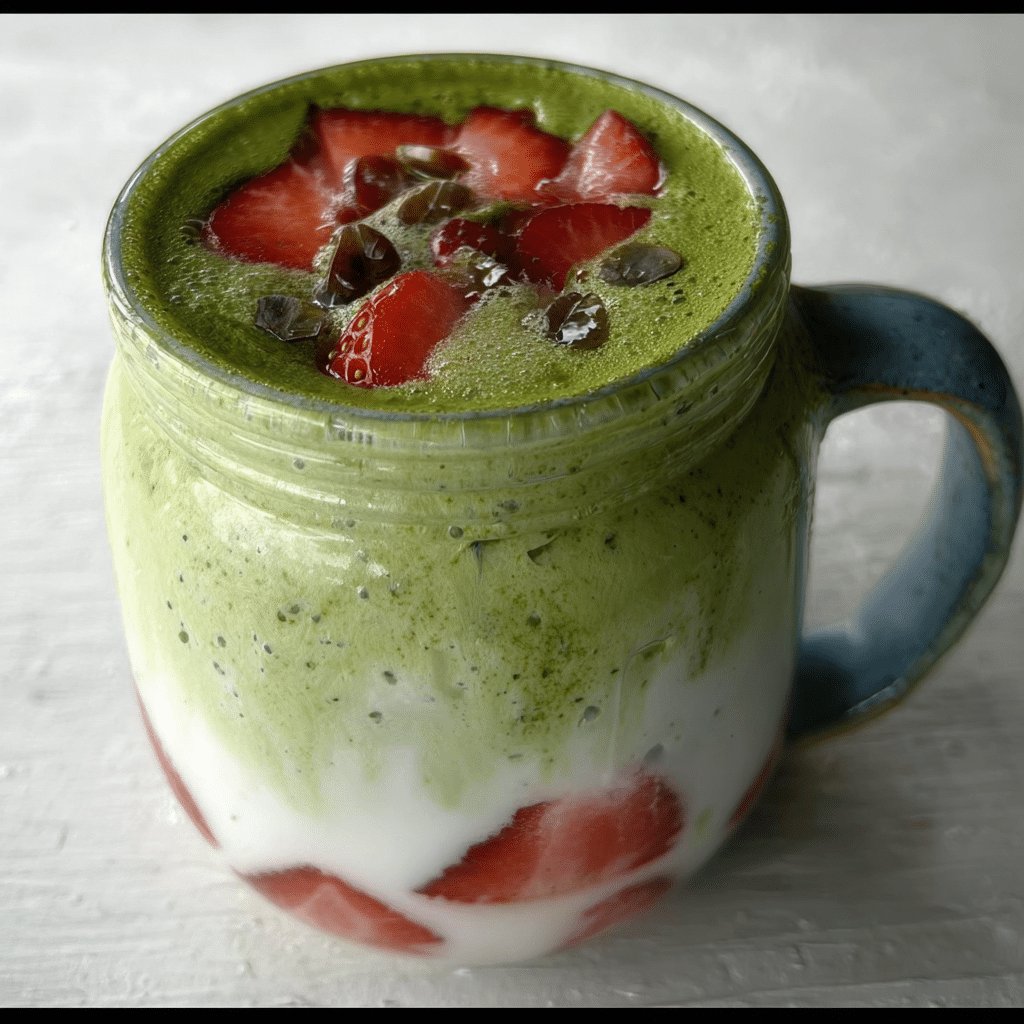 Strawberry Matcha Latte