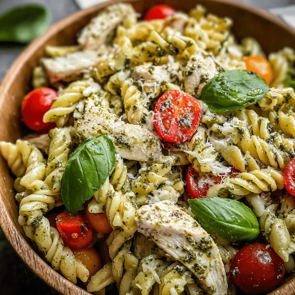 Chicken Pesto Pasta Salad