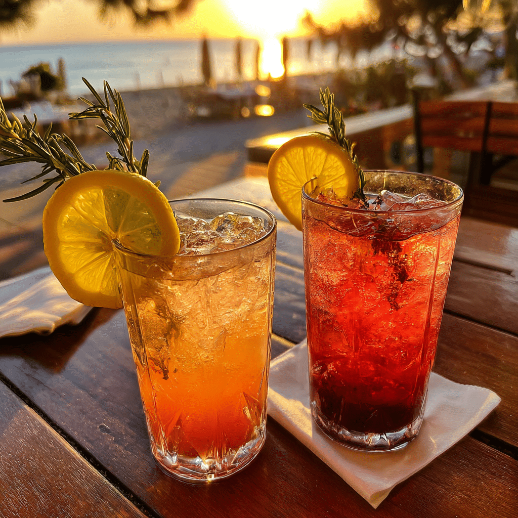 Malibu Sunset Cocktail
