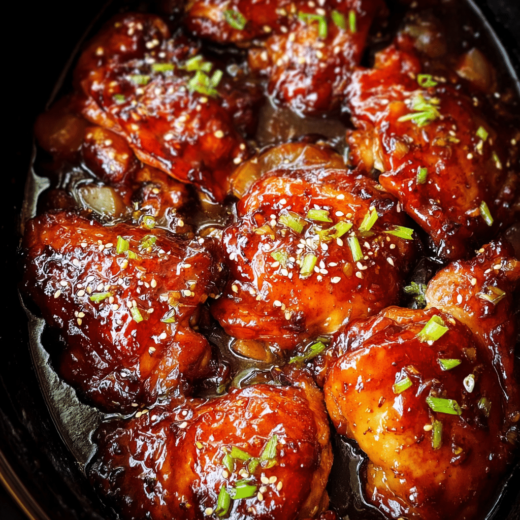 Slow Cooker Honey Garlic Chicken