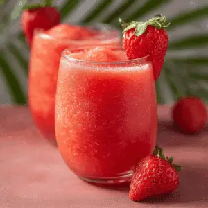 Watermelon Strawberry Wine Slushies