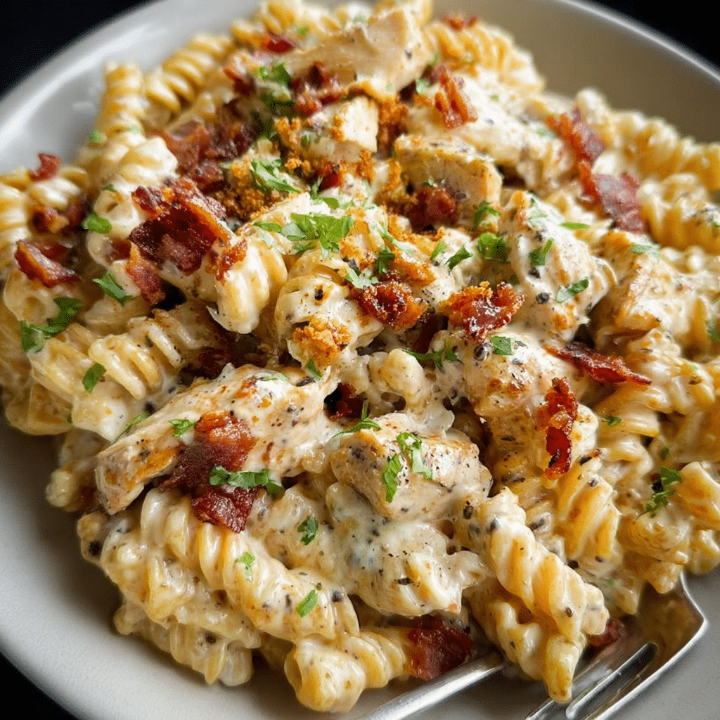 Chicken Bacon Ranch Pasta