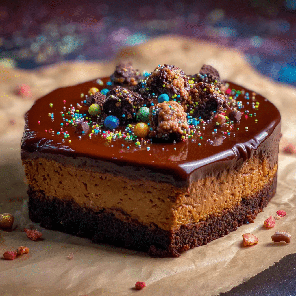 Cosmic Brownie Cheesecake