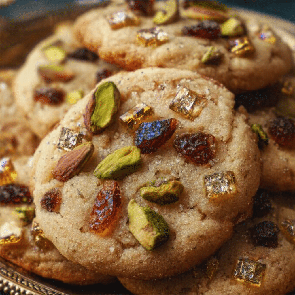 Jeweled Butter Cookies with Pistachios and Dried Fruit