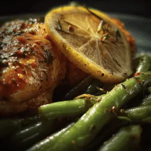 Lemon Chicken and Green Beans