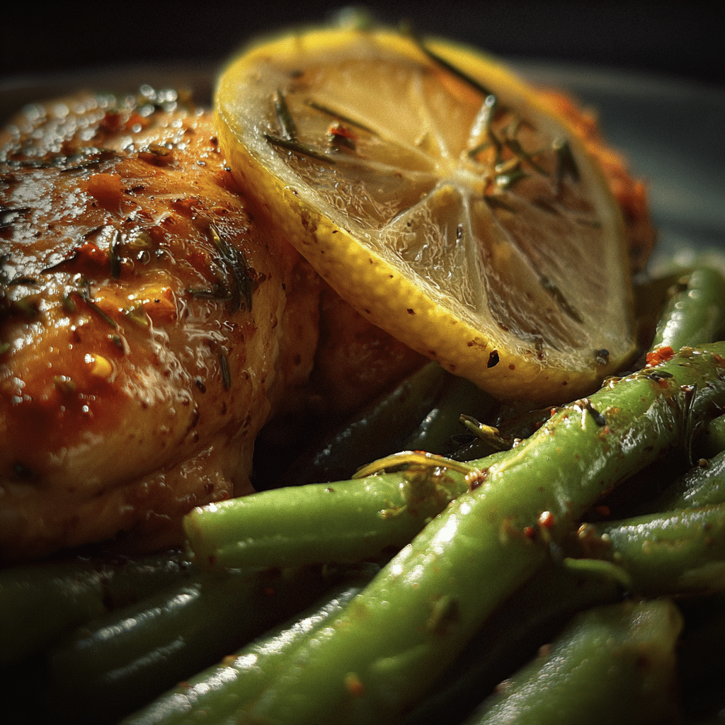 Lemon Chicken and Green Beans