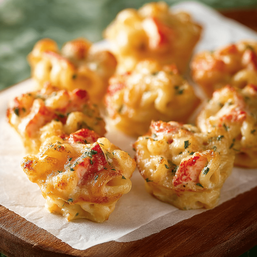 Lobster Mac and Cheese Bites