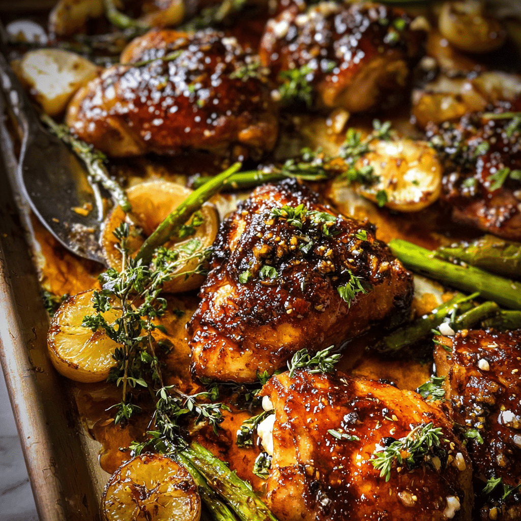 Sheet Pan Honey Garlic Chicken