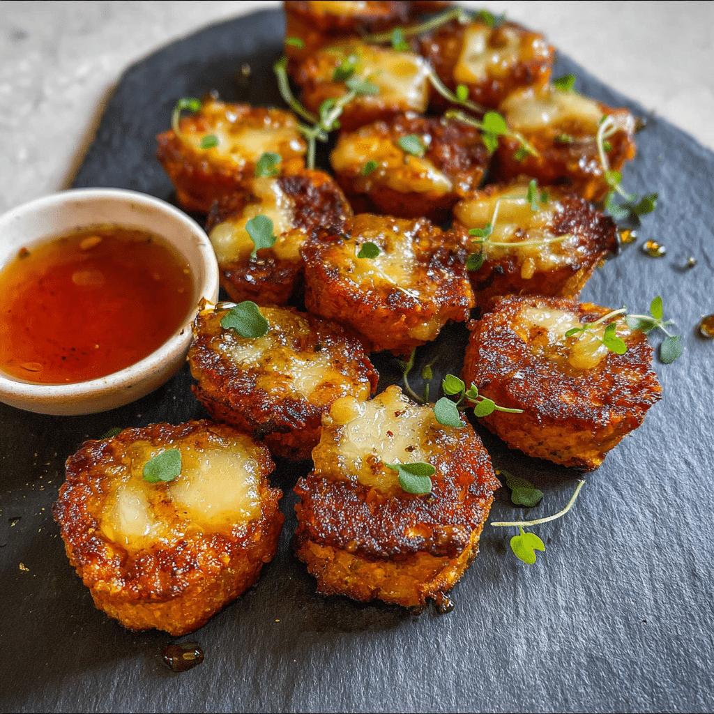 Sweet Potato Bites with Gruyère and Honey