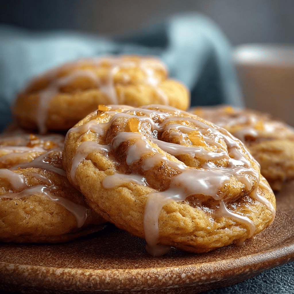 Honey Bun Cookies with Sweet Honey Butter Glaze