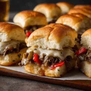 Philly Cheesesteak Sliders
