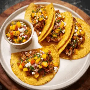 Pressure-Cooker Pork Tacos with Mango Salsa