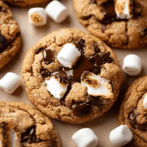 S'mores Cookies Recipe | Marshmallow and Chocolate