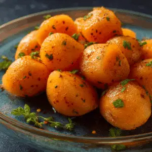 Spicy Cantaloupe Bites