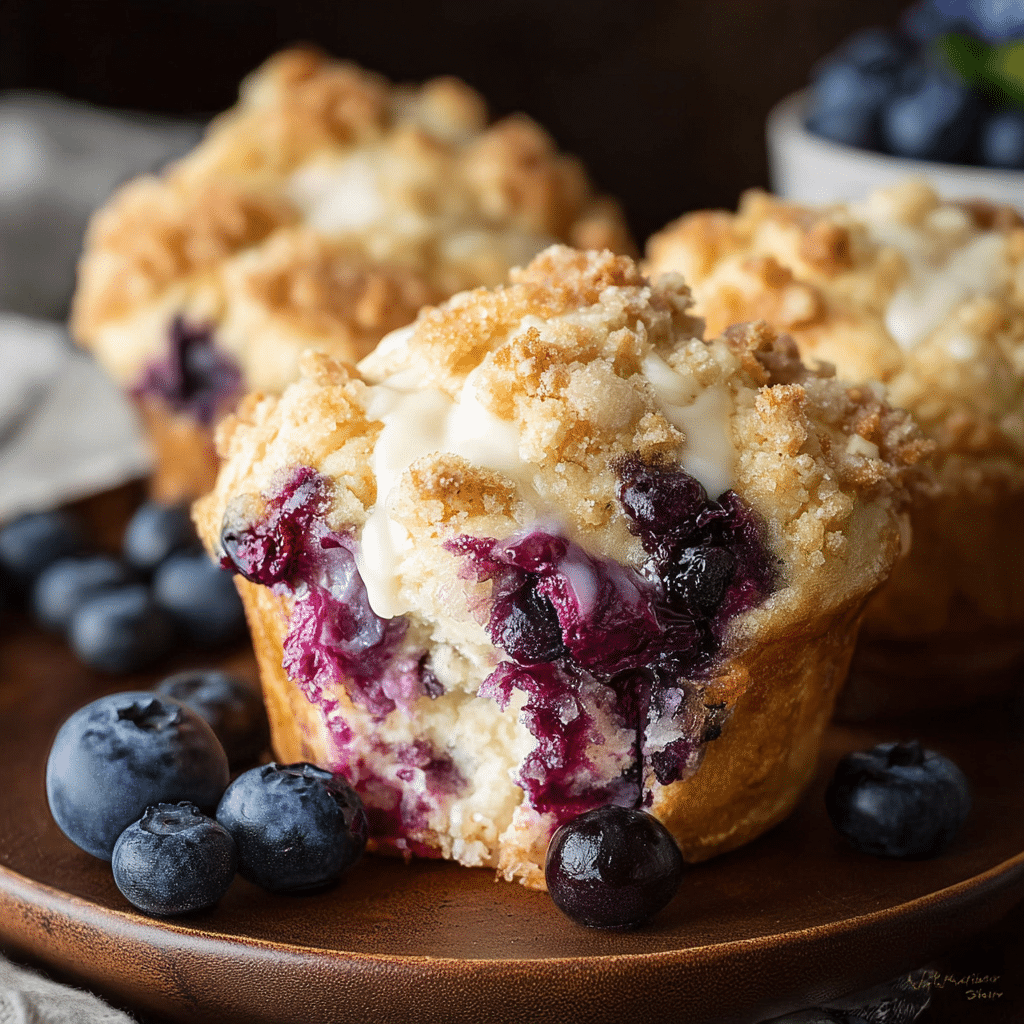 Blueberry Cream Cheese Muffins