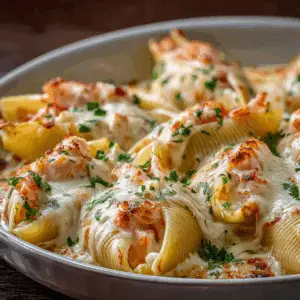 Creamy Seafood Stuffed Shells