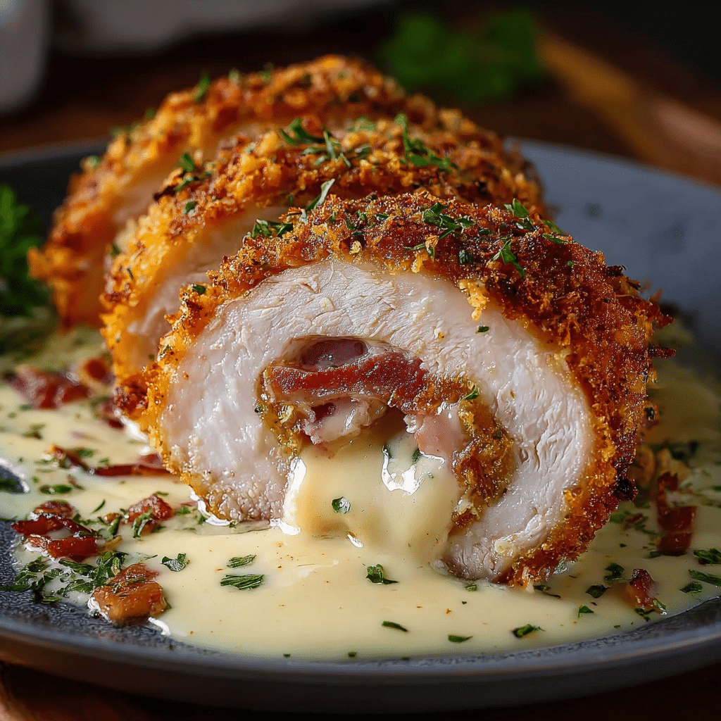 Crispy Creamy Chicken Cordon Bleu Ellie Kitchen