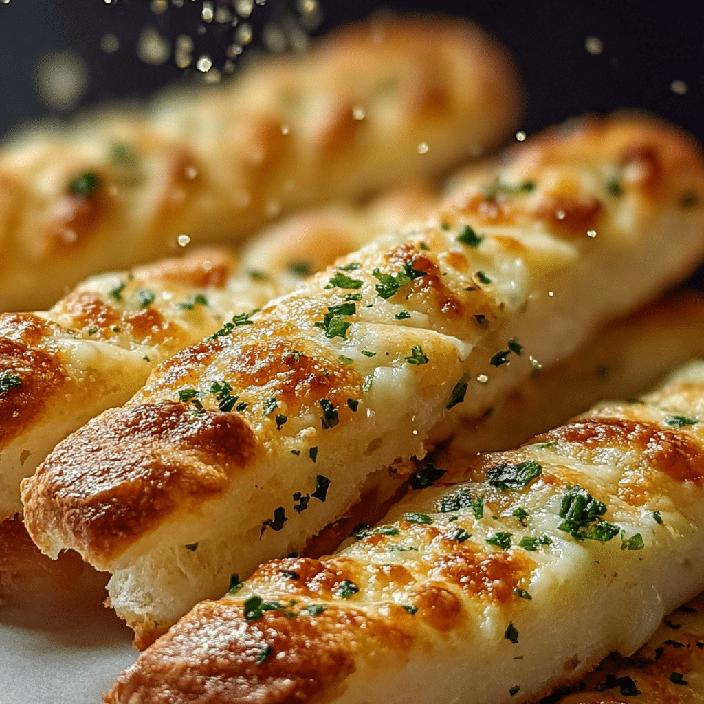Homemade Cheesy Breadsticks