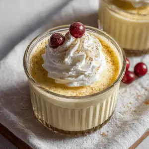 Homemade Eggnog Pudding