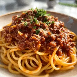 Classic Spaghetti with Meat Sauce